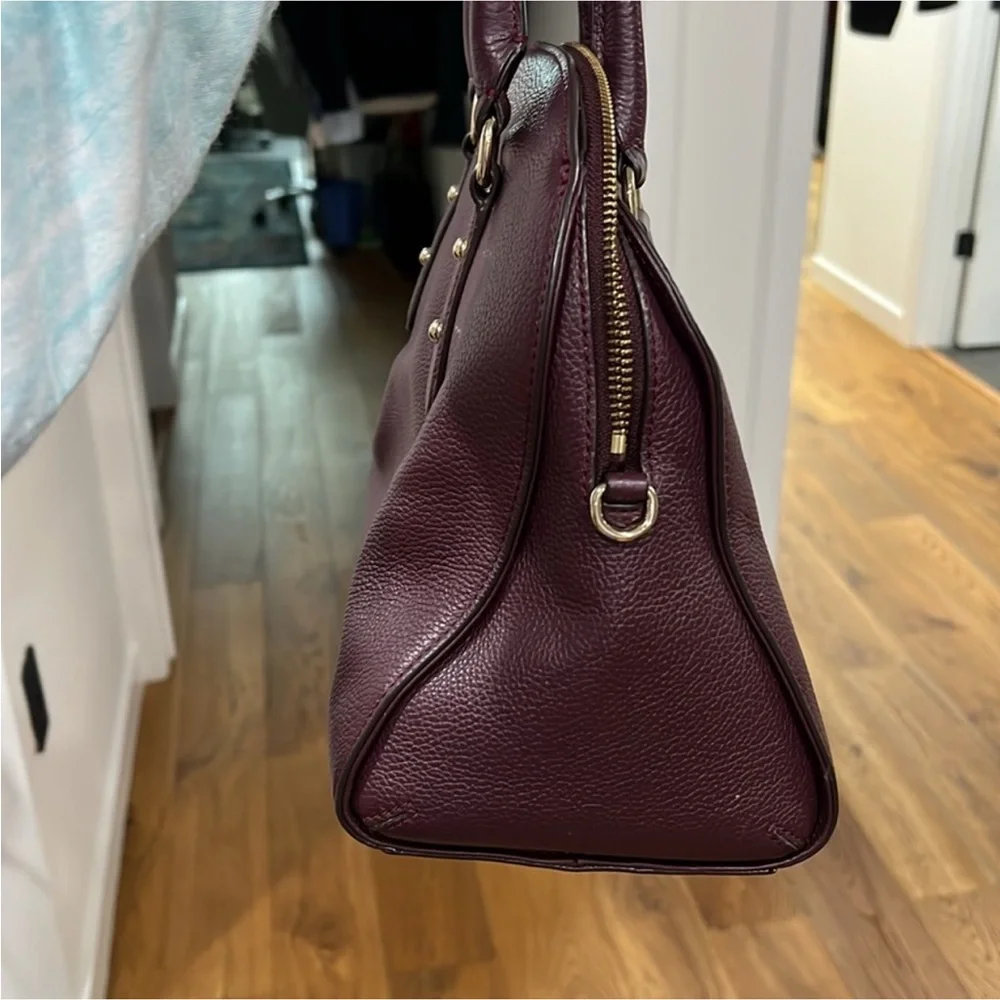 Kate Spade Merlot Colored Pebbled Leather Satchel - Picture 3 of 6
